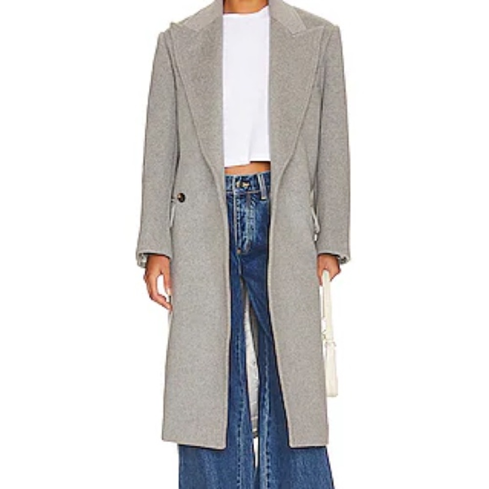 GRLFRND Bronte Gray Pea Coat
